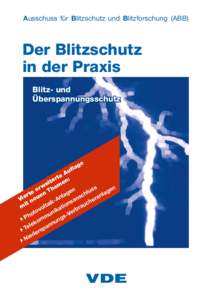 Ausschuss für Blitzschutz und Blitzforschung (ABB)  Der Blitzschutz