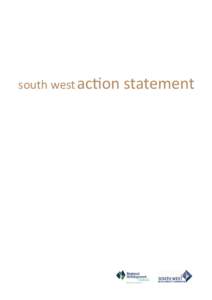 south west action agenda DRAFT.indd
