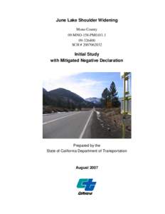 June Lake Junction /  California / Richmond Parkway / California Environmental Quality Act / California State Route 158 / State highways in California / Transportation in the United States / California State Route 241 / California / Inyo National Forest / California Department of Transportation