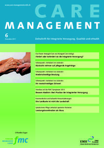 www.care-management.emh.ch  CA R E MAnAgEMEnt 6