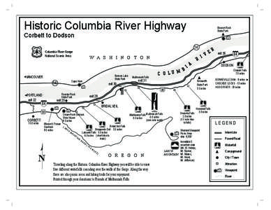 Historic Columbia River Highway  Beacon Rock State Park  Corbett to Dodson