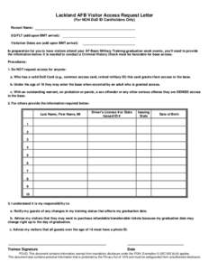 Microsoft Word - Lackland AFB Visitor Access Request Letter.doc