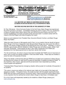 For Immediate Release: Thursday, September 5, 2008 Contact: Elena Temple/[removed[removed]Lina Garcia/[removed[removed]