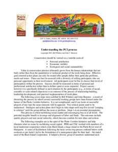 1307 L Street, Aurora, NE[removed]5535 [removed] www.prairieplains.org Understanding the PCI process (copyright 2003, Bill Whitney and John T. Heaston)