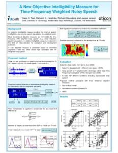 Sound / Data analysis / Probability theory / Variance / Intelligibility / Additive white Gaussian noise / Measure / Communication / Statistics / Hearing