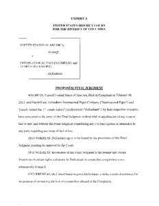 [Proposed] Final Judgment : U.S. v. International Paper Corporation and Temple-Inland inc.