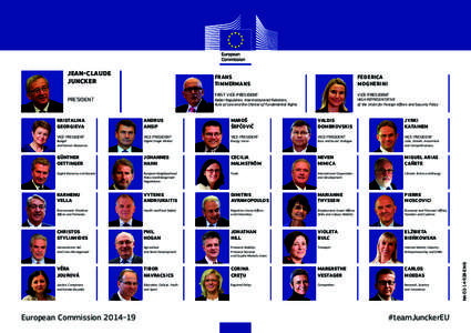 Andrus Ansip / Valdis Dombrovskis / Pierre Moscovici / Dimitris Avramopoulos / Vytenis Andriukaitis / Margrethe Vestager / Maroš Šefčovič / Government / Politics of Europe / Jyrki Katainen