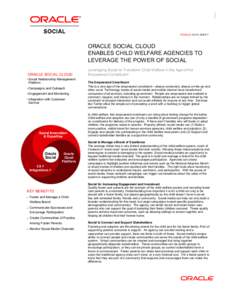 Oracle Social Cloud Enables Child Welfare Agencies - Data Sheet | Oracle