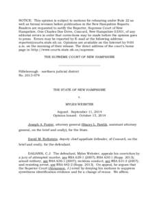 NOTICE: This opinion is subject to motions for rehearing under Rule 22 as well as formal revision before publication in the New Hampshire Reports. Readers are requested to notify the Reporter, Supreme Court of New Hampsh