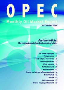 OPEC Monthly Oil Market Report 10 October[removed]Feature article: