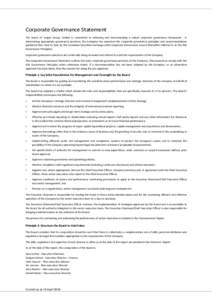Microsoft Word - Corporate Governance Statement for website