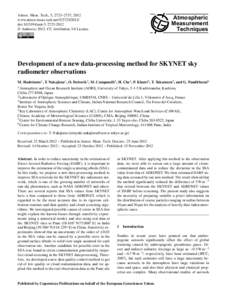 Atmos. Meas. Tech., 5, 2723–2737, 2012 www.atmos-meas-tech.netdoi:amt © Author(sCC Attribution 3.0 License.  Atmospheric