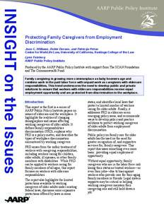 Protecting Family Caregivers from Employment Discrimination