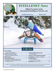 INTELLENET News Official Newsletter of the International Intelligence Network, Ltd. Intellenetwork.org  Winter 2015