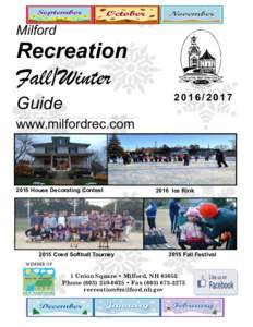 Milford  Recreation Fall/Winter Guide