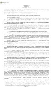 CHAPTER 215 FORMERLY HOUSE BILL NO. 202 AN ACT TO AMEND TITLE 18 OF THE DELAWARE CODE RELATING TO THE DELAWARE LIFE AND HEALTH INSURANCE GUARANTY ASSOCIATION. BE IT ENACTED BY THE GENERAL ASSEMBLY OF THE STATE OF DELAWAR