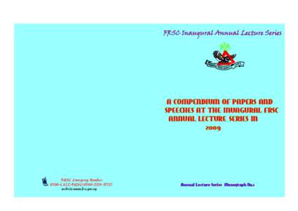 FRSC Annual Lecture Series Compendium of papers