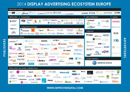 2014 DISPLAY ADVERTISING ECOSYSTEM EUROPE Data Providers & Solutions Selling Solutions  Agency Trading Desks