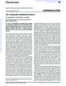 View Article Online / Journal Homepage / Table of Contents for this issue  ChemComm