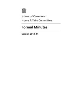 Microsoft Word - Home-Affairs-Committee[removed]Formal-Minutes.docx