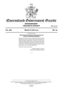 [295]  Queensland Government Gazette Extraordinary PUBLISHED BY AUTHORITY Vol. 366]