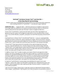Microsoft Word - Answer Tech press release Aug 2014.docx