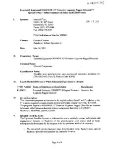 Exactech® Equinoxe® UHMWPE 12* Posterior Augment Pegged GlenoidsrM Special 510(k[removed]k) Summary of Safety and Effectiveness 1. Sponsor: Exactech® Inc[removed]N.W. 6 6I1h Court