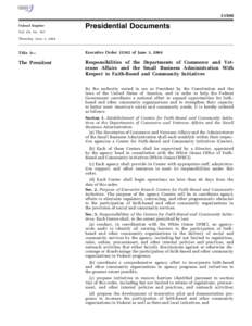 [removed]Presidential Documents Federal Register Vol. 69, No. 107