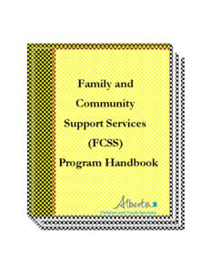 Family and Community Support Services (FCSS) Program Handbook