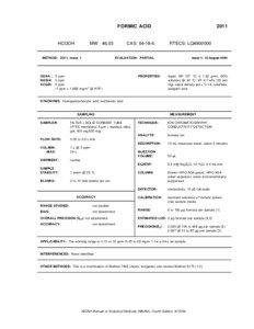 FORMIC ACID  HCOOH