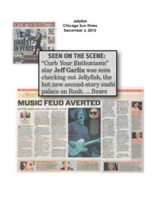 Jellyfish Chicago Sun-Times December 6, 2012 