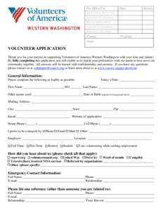 Microsoft Word - Volunteer Application General 2013