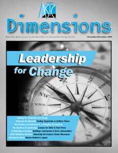 Bimonthly News Journal of the Association of Science-Technology Centers  Leadership for Change  Leading for Continuity and Change