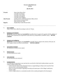 Microsoft Word - July 18, 2012 Council meeting minutes