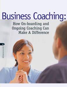 Business Coaching: How On-boarding and Ongoing Coaching Can Make A Difference  HR Pulse Summer 2007
