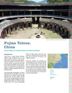 Fujian / Tulou / China / Global Heritage Fund / Hakka people / Longyan / Hakka walled village / Chinese architecture / Fujian Tulou / Asia
