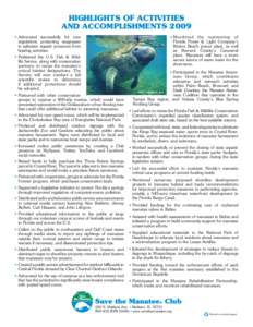 Florida / Tampa Bay / Save the Manatee Club / Manatee Conservation Status / Geography of Florida / Sirenians / Manatee