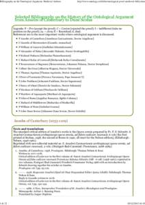 Arguments for the existence of God / Philosophy of religion / Metaphysicians / Analytic philosophers / Year of birth uncertain / Ontological argument / Gaunilo of Marmoutiers / Anselm of Canterbury / Proslogion / Philosophy / Christianity / Religious philosophy