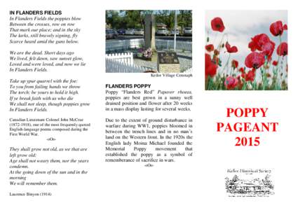 Microsoft Word - KHS Poppy Pagent.doc