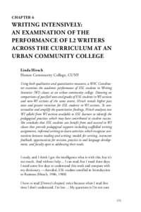 WAC and Second Language Writers: Research Towards Linguistically and Cultur­ally Inclusive Programs and Practices