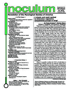 Supplement to  Mycologia VolDecember 2009