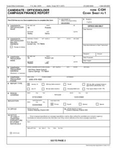 Geography of Texas / Political action committee / Carrizo / Payment systems / Terminology / Politics / Banking / Carrizo Springs /  Texas / ZIP code / Address