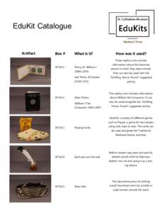 EduKit Catalogue  Artifact Box #