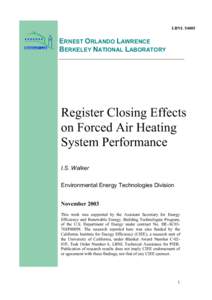 Laboratory Evaluation and Development of Duct Leakage Test Methods