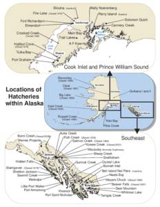 Locations of Hatcheries Within Alaska