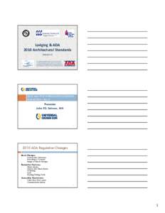 Microsoft PowerPoint - Lodging  ADA Session II v3 marian changes