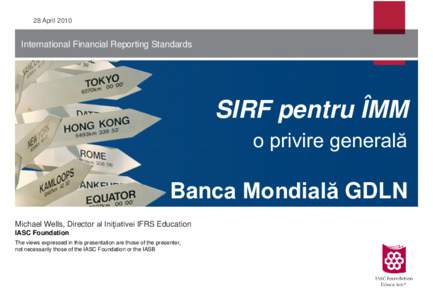 28 April[removed]International Financial Reporting Standards SIRF pentru ÎMM o privire generală