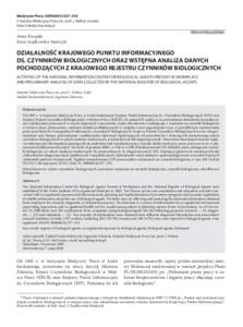 Medycyna Pracy 2009;60(4):327–334 © Instytut Medycyny Pracy im. prof. J. Nofera w Łodzi http://medpr.imp.lodz.pl PRACA POGLĄDOWA  Anna Kozajda