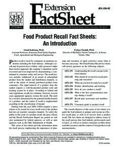 FactSheet Extension AEX–250–02  Food, Agricultural and Biological Engineering, 590 Woody Hayes Drive, Columbus, OH 43210