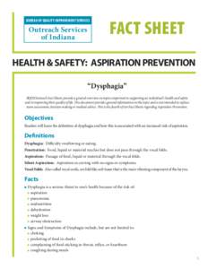 BUREAU OF QUALITY IMPROVEMENT SERVICES  Outreach Services of Indiana  FACT SHEET